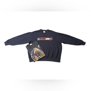 Vintage 90's x Y2K NFL Chicago Bears Crewneck/Tee Set